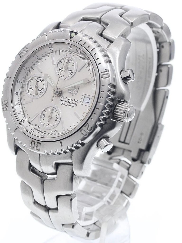 Tag Heuer Link Ct2113 Chronograph Silver Dial Automatic Mens Watch951163